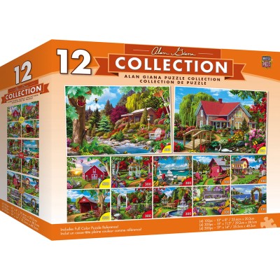 Master Pieces 12 x Puzzle - Alan Giana (4x500 + 4x300 + 4x100)