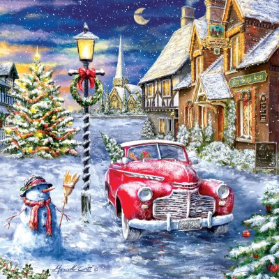 SunsOut 500 - A Red Car for Christmas