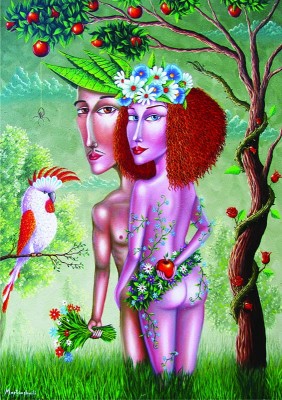 Gold Puzzle 1000 - Adam and Eve