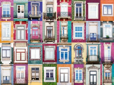 Ravensburger 1500 - Collage - Windows (Okna w Porto)