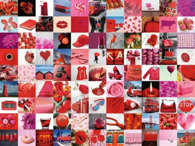 Ravensburger 1500 - Beautiful Red Things ( 99 Czerwonych przedmiotów)