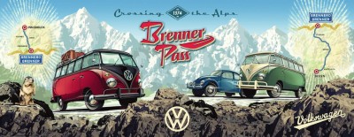 Ravensburger 1000 - With the VW Bulli over the Brenner