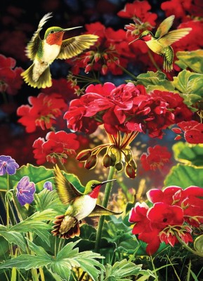 Cobble Hill 1000 - Ruby Geraniums