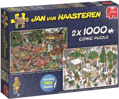 Jumbo 2x1000 - Jan Van Haasteren - Christmas Dinner (Świąteczne prezenty)