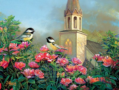 SunsOut 500  XXL - Wedding Bell Chickadees