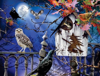 SunsOut 500  XXL - Halloween Birdhouse