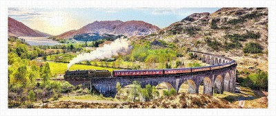 Pintoo 1000 Plastic Puzzle - The Jacobite Steam Train, Scotland