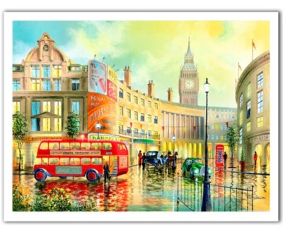 Pintoo 1200 Plastic Puzzle - Ken Shotwell - Morning in London