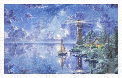 Pintoo 1000 Plastic Puzzle - Abraham Hunter - Light of Peace