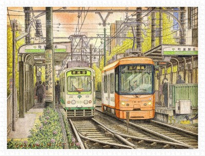 Pintoo 1200 Plastic Puzzle - Tadashi Matsumoto - The Changing of Times