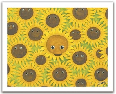 Pintoo 500 Plastic Puzzle  -Smart - Cool Bears with sunflowers