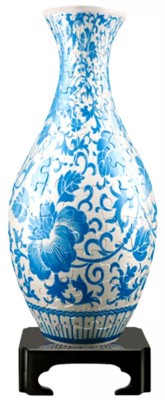 Pintoo 3D Vase Puzzle 160 - Oriental Floral Ornament
