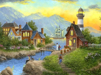 SunsOut 1000 -  Dennis Lewan - Bayside Afterglow