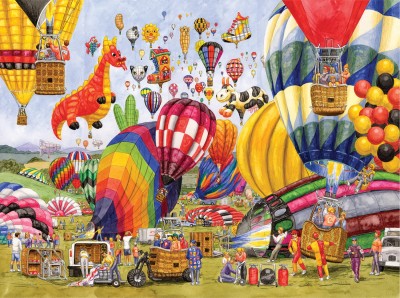 SunsOut 1000 -  Gale Pitt - Balloon Landing