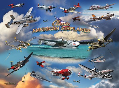 SunsOut 1000 -  Larry Grossman - Classic American Planes