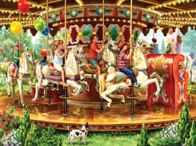 SunsOut 1000 -  Liz Goodrick-Dillon - Carousel Ride