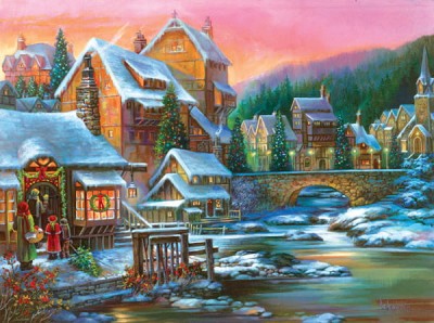 SunsOut 1000 -  Sandra Bergeron - Village Visit
