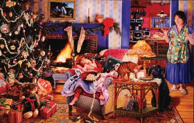 SunsOut 1000 -  Susan Brabeau - Christmas Thieves