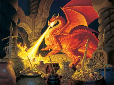 SunsOut 1000 -  The Hildebrandt Bros - Smaug Dragon