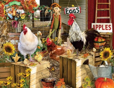 SunsOut 1000 XXL - Lori Schory - Chickens on the Farm
