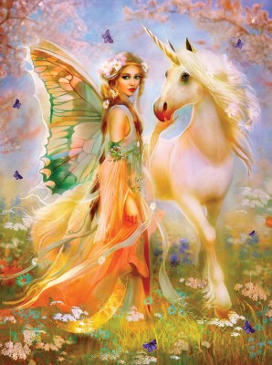 SunsOut 1000 - Bente Schlick - Fairy Princess and Unicorn