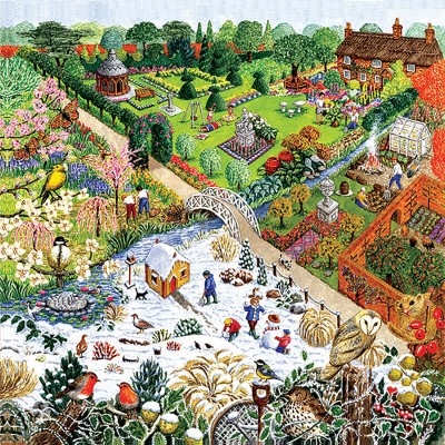 SunsOut 500 -  XXL Pieces - Four Seasons Garden