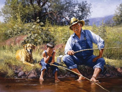SunsOut 300 -  XXL Pieces - Fishing With Grandpa