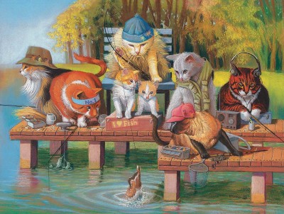 SunsOut 300 -  XXL Pieces - Fishing on the Dock