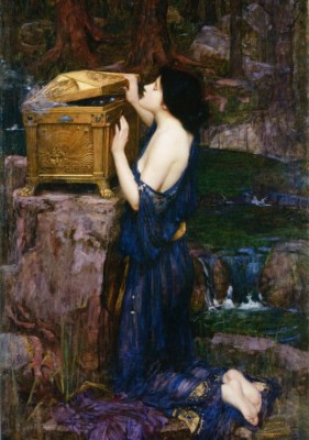 Grafika 1000 - Waterhouse John William : Pandora, 1896
