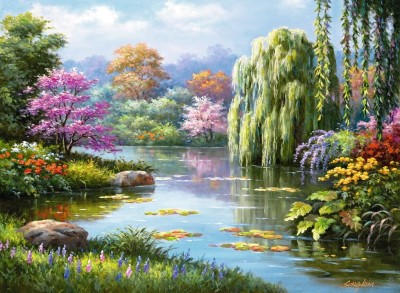 Ravensburger  500 - Romance at the Pond