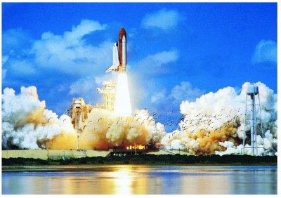 Eurographics 1000 - Space shuttle take off