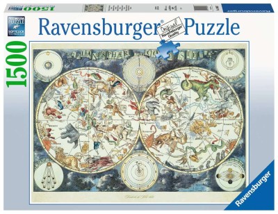 Ravensburger 1500 - Fantastic Beasts World Map