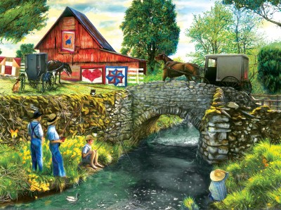 SunsOut 1000 - Tom Wood - Fishing Down by the Stream