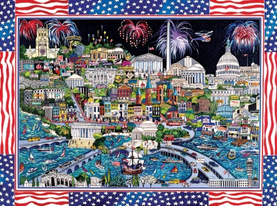 SunsOut 1000 - Sharie Hatchett Bohlmann - Fireworks over Washington DC
