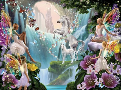 SunsOut 1000 - Garry Walton - Unicorn and Fairy