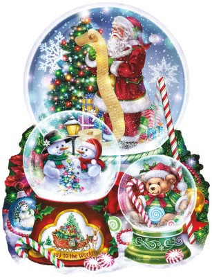 SunsOut 1000 - Randy Wollenmann - 3 Snow Globes