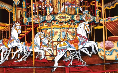 SunsOut 550 - Thelma Winter - Carousel at the Fair
