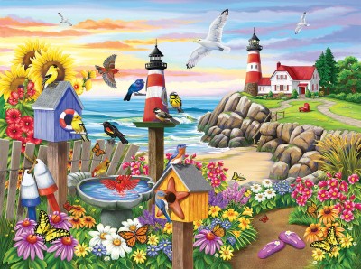 SunsOut 1000 - Nancy Wernersbach - Garden by the Sea