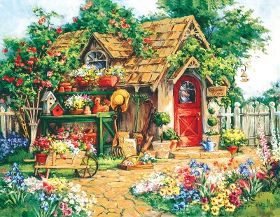 SunsOut 1000 - XXL Pieces - Barbara Mock - Gardener's Haven