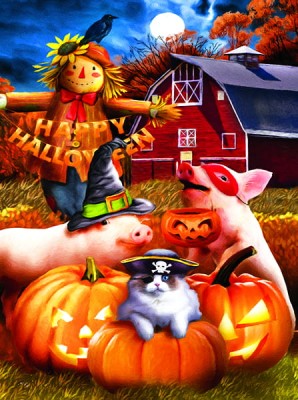 SunsOut 1000 - Tom Wood - Happy Halloween