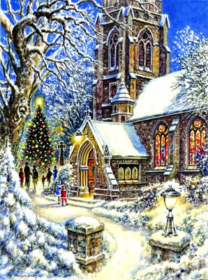 SunsOut 1000 - Church in the Snow