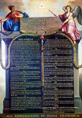 Grafika 1000 - Jean-Jacques Le Barbier : the Declaration of the Rights of Man and of the Citizen in 1789 (Deklaracja praw człowieka i obywatela z 1789 r)
