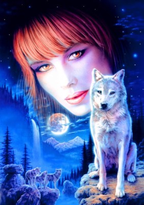 Bluebird Puzzle 1000 - Wolf girl