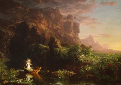 Grafika 1000 - Thomas Cole, The Journey of Life - Childhood, 1842 (Podróż życia - dzieciństwo)