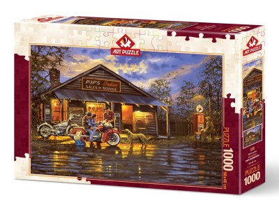Art Puzzle 1000 - Motorcyclist