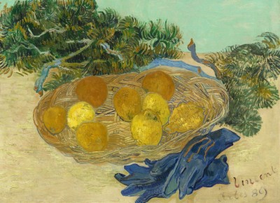 Grafika 300 - Vincent Van Gogh - Still Life of Oranges and Lemons with Blue Gloves, 1889