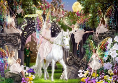 Bluebird Puzzle 1000 - Fairy Queen with Unicorn