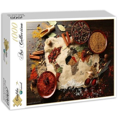 Grafika 1000 - World map in Spices