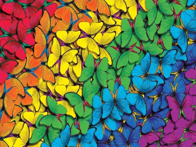 Master Pieces 550 - Fluttering Rainbow