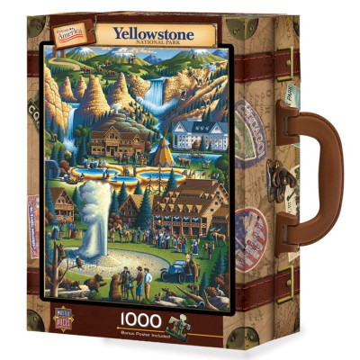 Master Pieces 1000 - Eric Dowdle, Yellowstone (Puzzle w walizce)